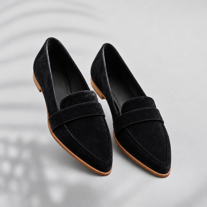 Henrietta|Dame Penny Loafers med Spids Tå