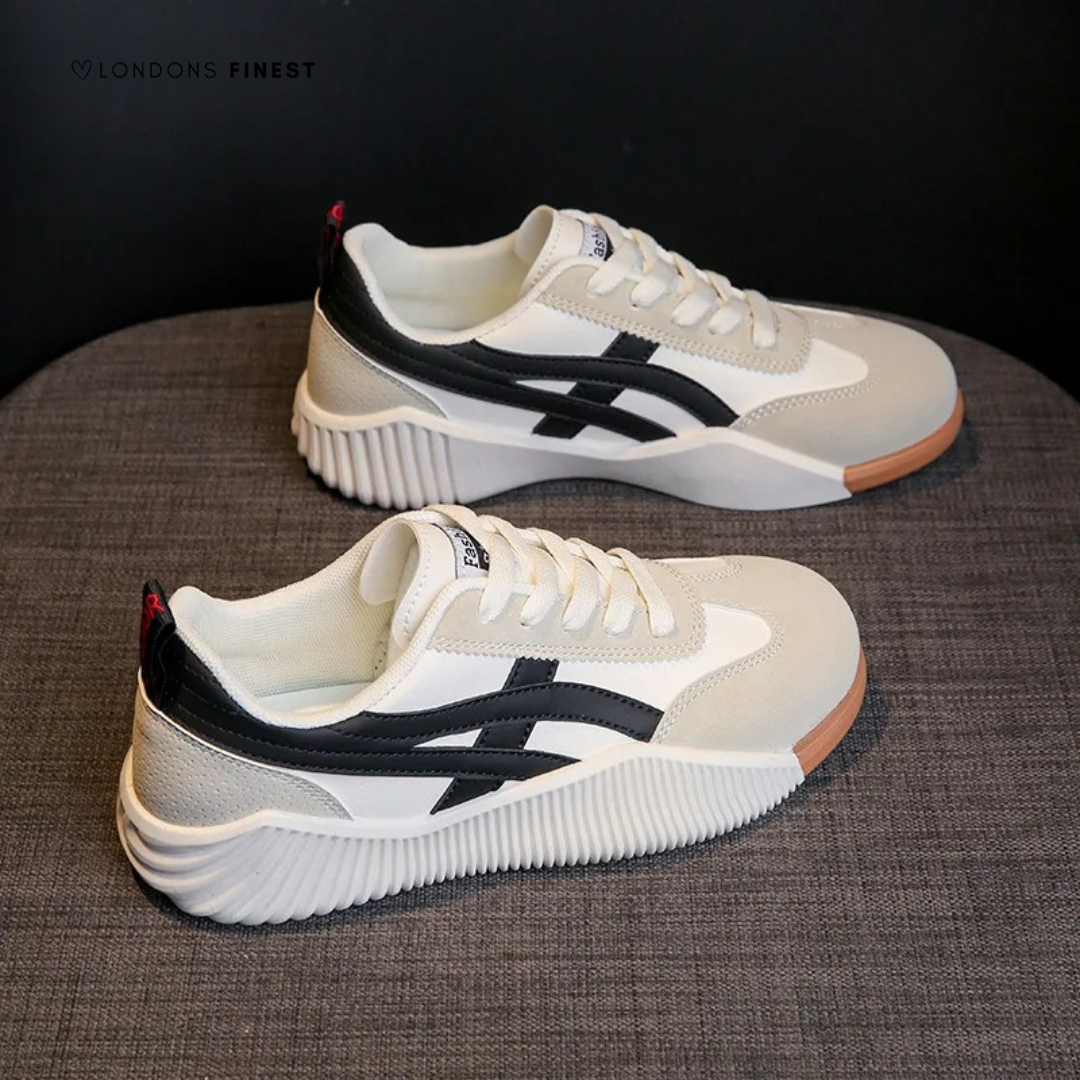 Amarantha | Women's Comfortable Walking Trainers - White - Image 1