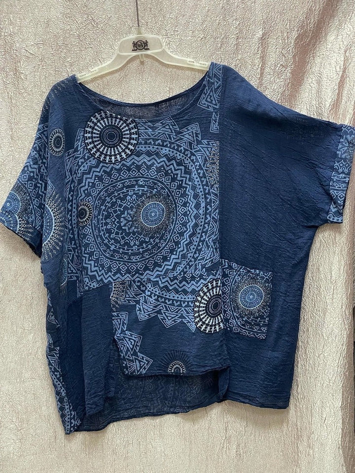 Brenna | Damen Mandala-Print Weites Bein Zweiteiler - Gelb - Bild 4