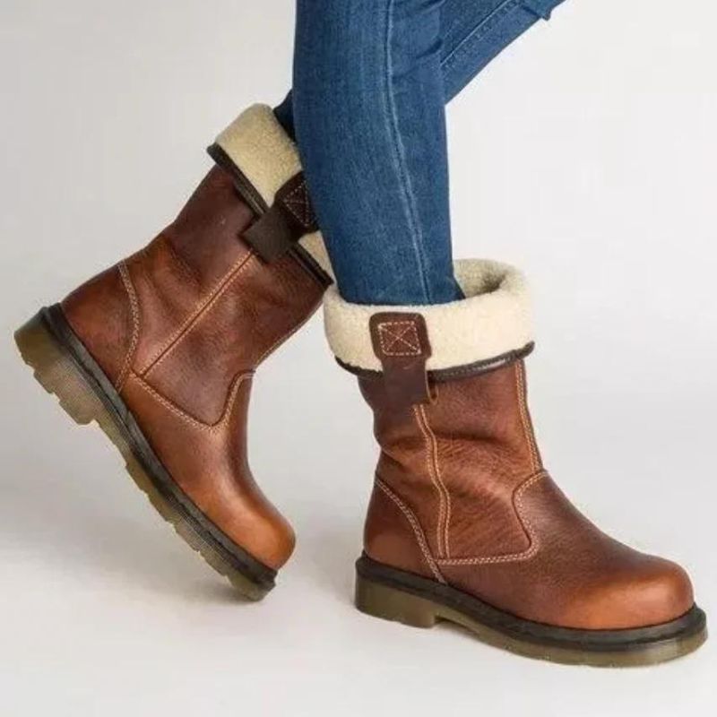 Brunella | Women's Waterproof Winter Boots Fur-Lined - Brown - Image 1