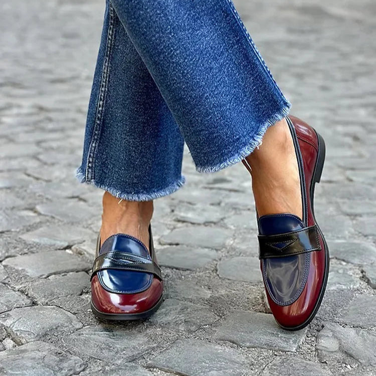 Calveth | Women's Multicolour Slip-On Loafers - Image 1