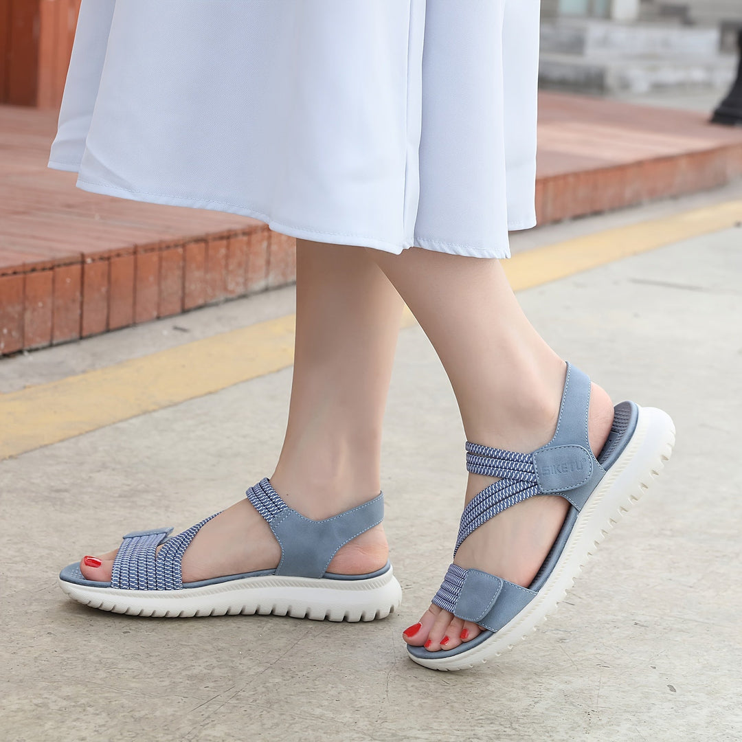 Camilla | Women's Arch Support Comfort Sandals - Light Blue - Image 1