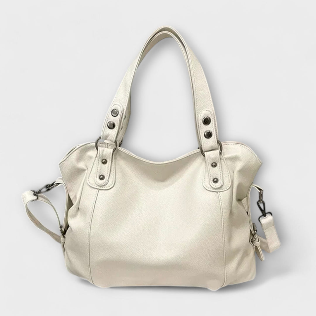 Cordamina | Women's Hobo Shoulder Bag - Beige - Image 1