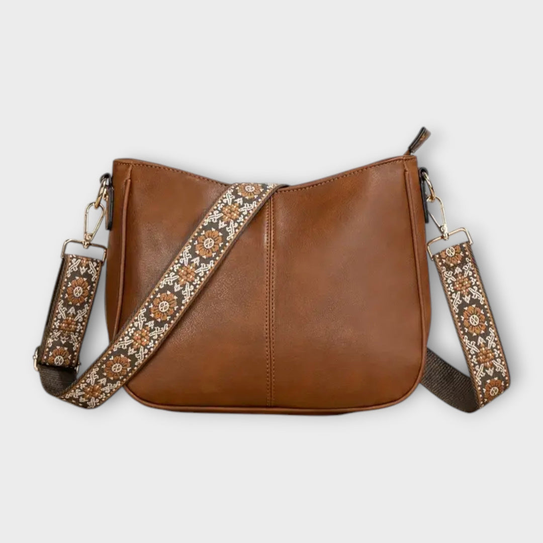 Cordolina | Women's Brown Shoulder Crossbody Bag - Brown - Image 1
