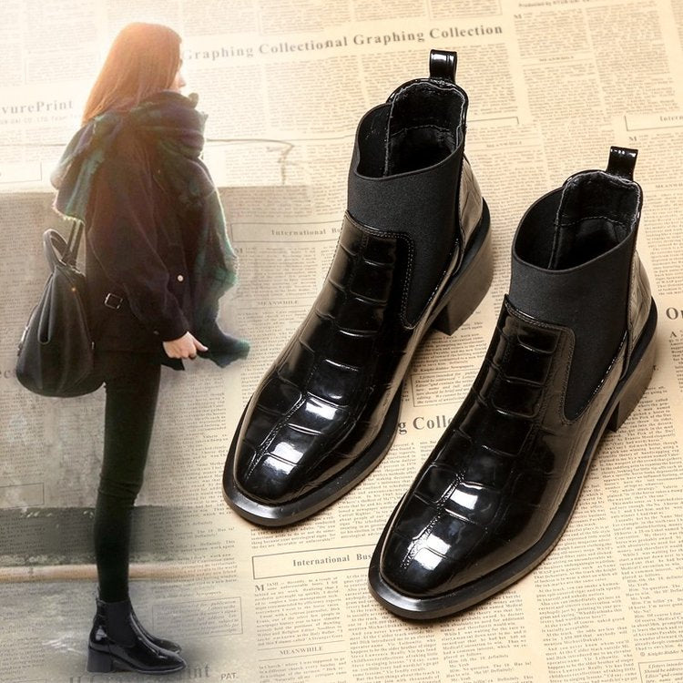 Cressida | Women's Chelsea Ankle Boots - Black - Image 1