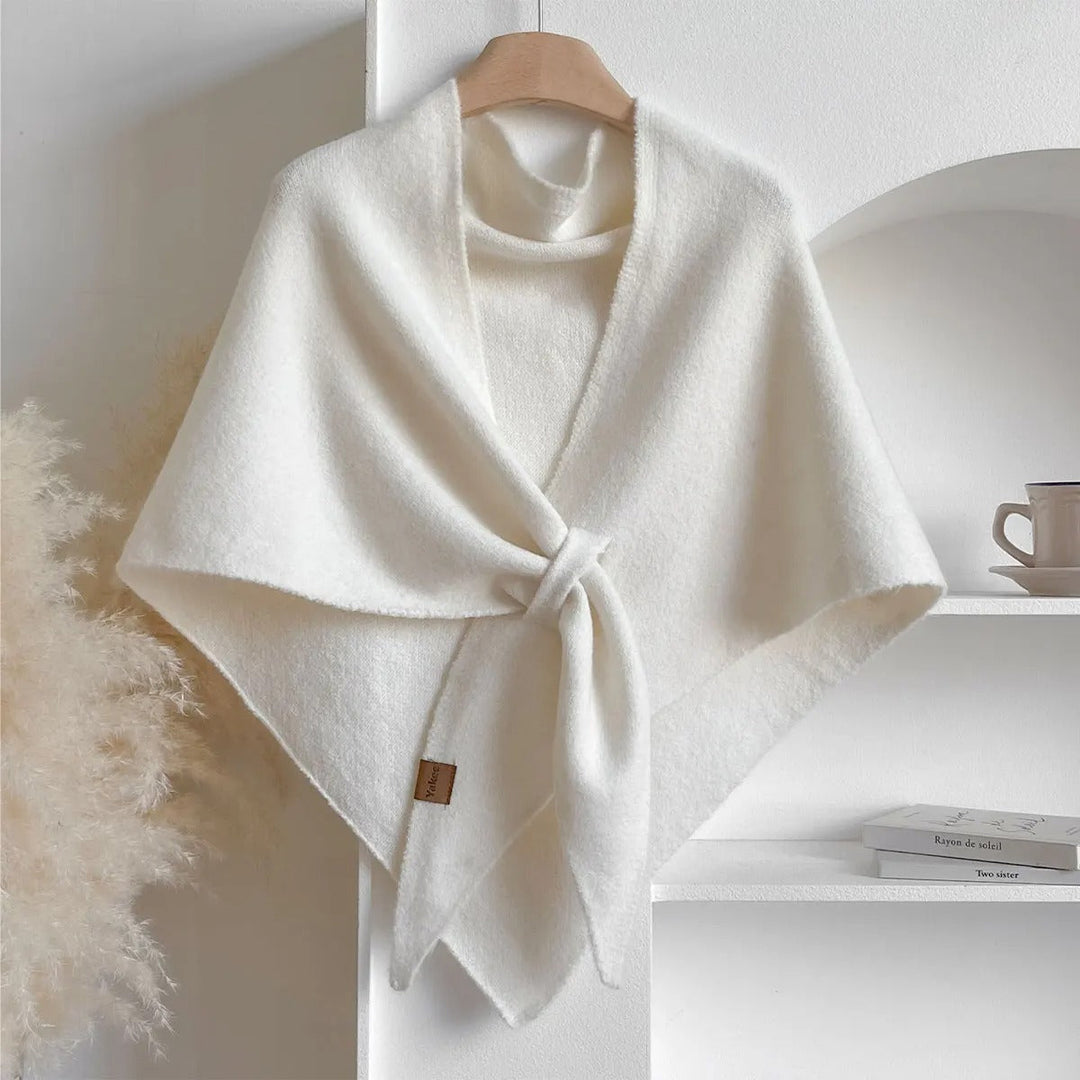 Emilia | Women's Wrap Scarf - White - Image 1