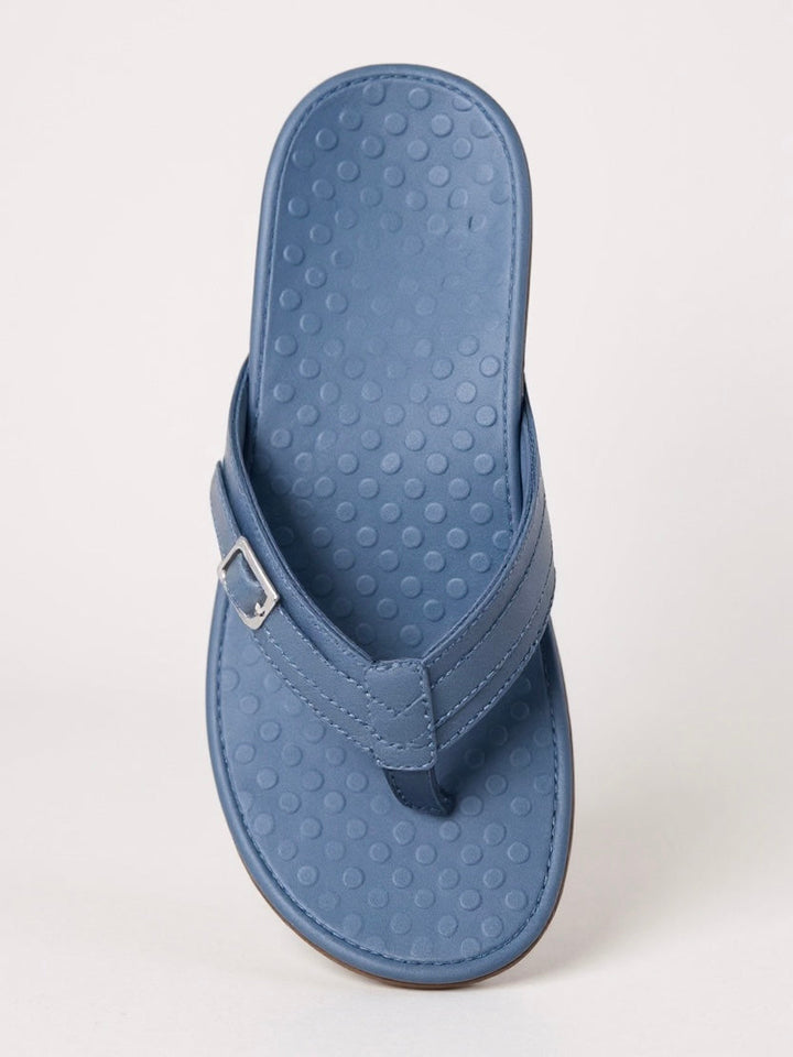 Fiona | Gepolsterte Damen-String-Sandalen – Hellblau – Bild 5
