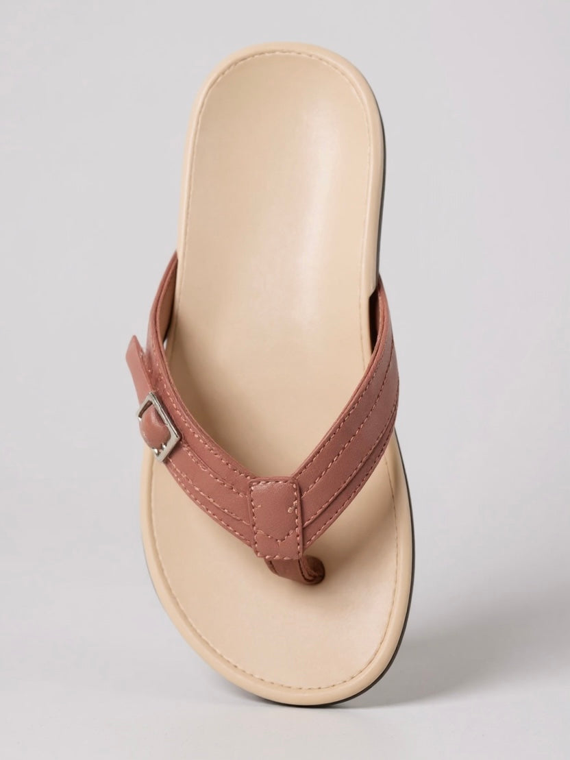 Fiona | Gepolsterte Damen-Zehensandalen – Hellblau – Bild 6