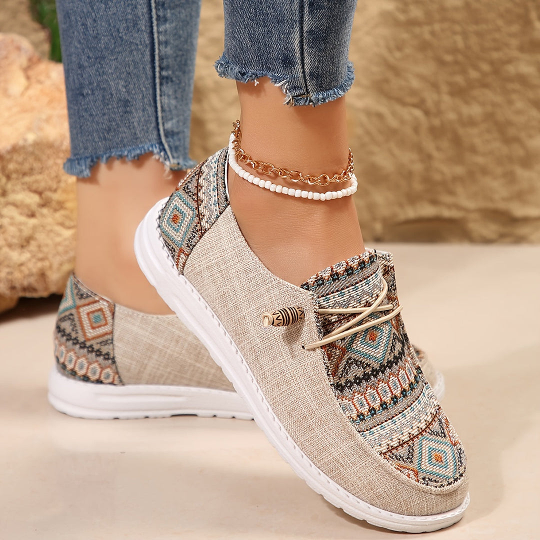 Lorna | Women's Tribal Print Trainers - Image 1
