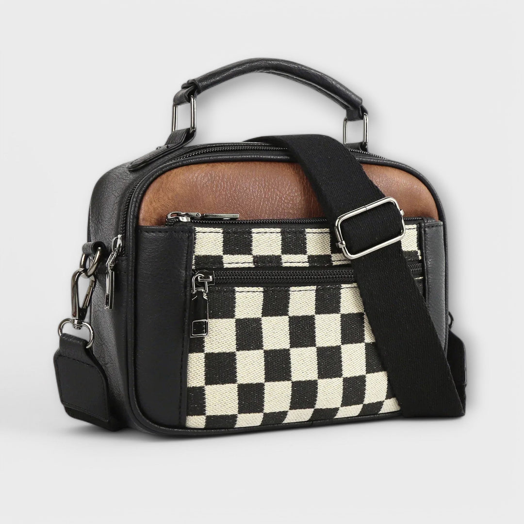 Magnolia | Women's Checkered Shoulder Bag - Image 1