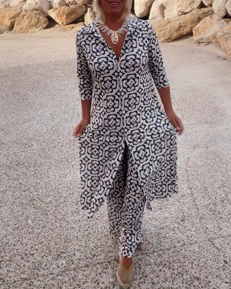 Magnolia | Women's Printed Two Piece Co-Ord Set - Image 1