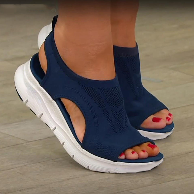 Marigold | Women's Walking Athletic Sandals - Navy - Image 1