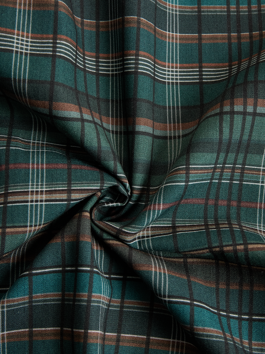Octavia | Damen Maxikleid mit langen Ärmeln und Karomuster - Grün - Bild 6