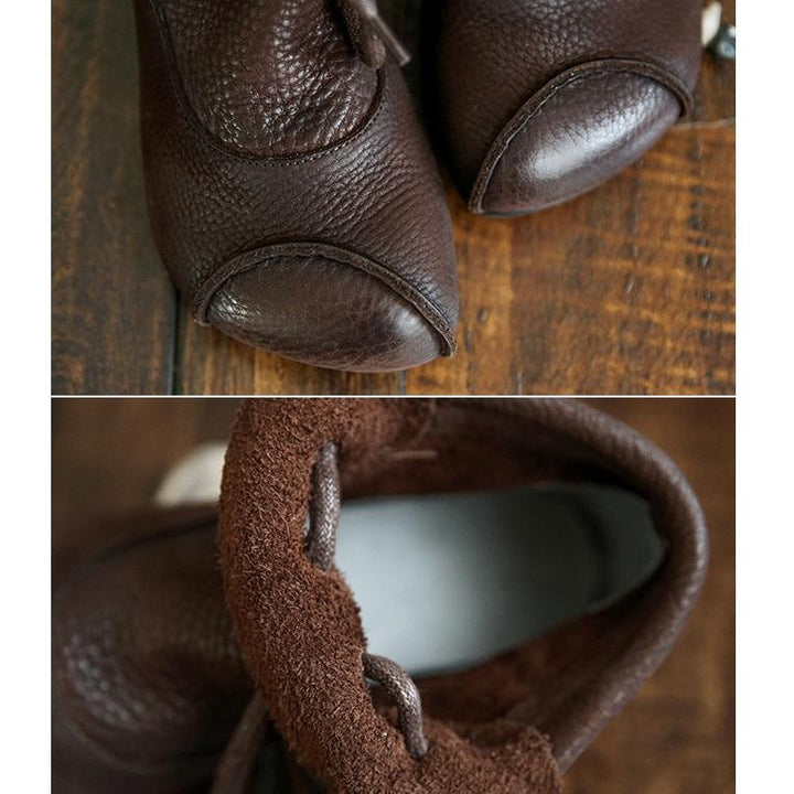 Priscilla | Damen Bequeme Braune Knöchelstiefel - Braun - Bild 7