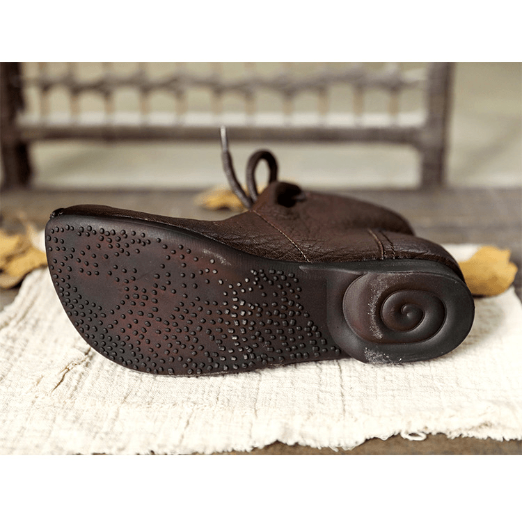 Priscilla | Damen Bequeme Braune Knöchelstiefel - Braun - Bild 9