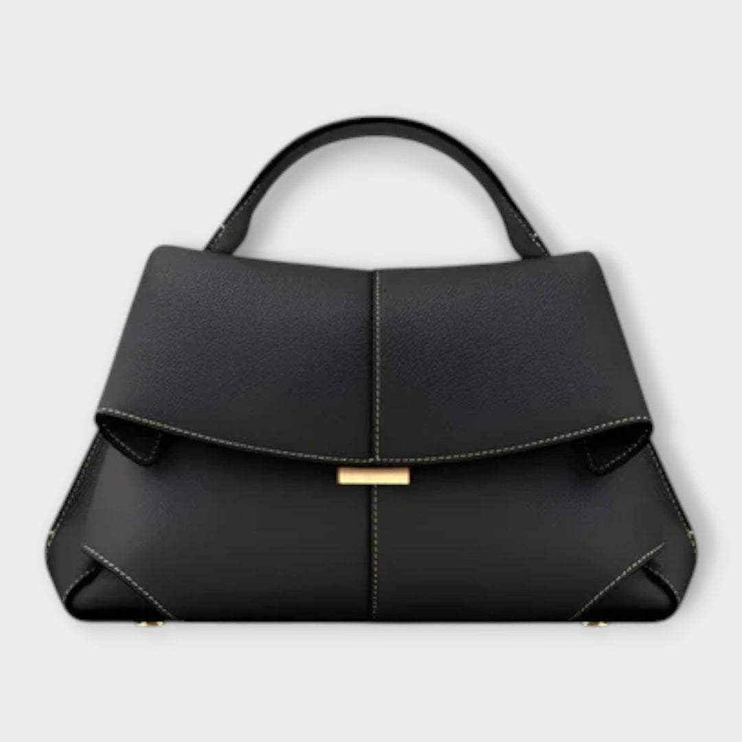 Prudence | Women's Top Handle Handbag - Black - Image 1