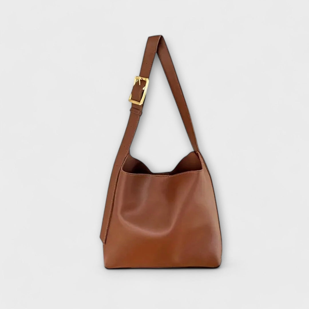 Rhiannon | Women's Brown Adjustable Shoulder Bag - Brown - Image 1