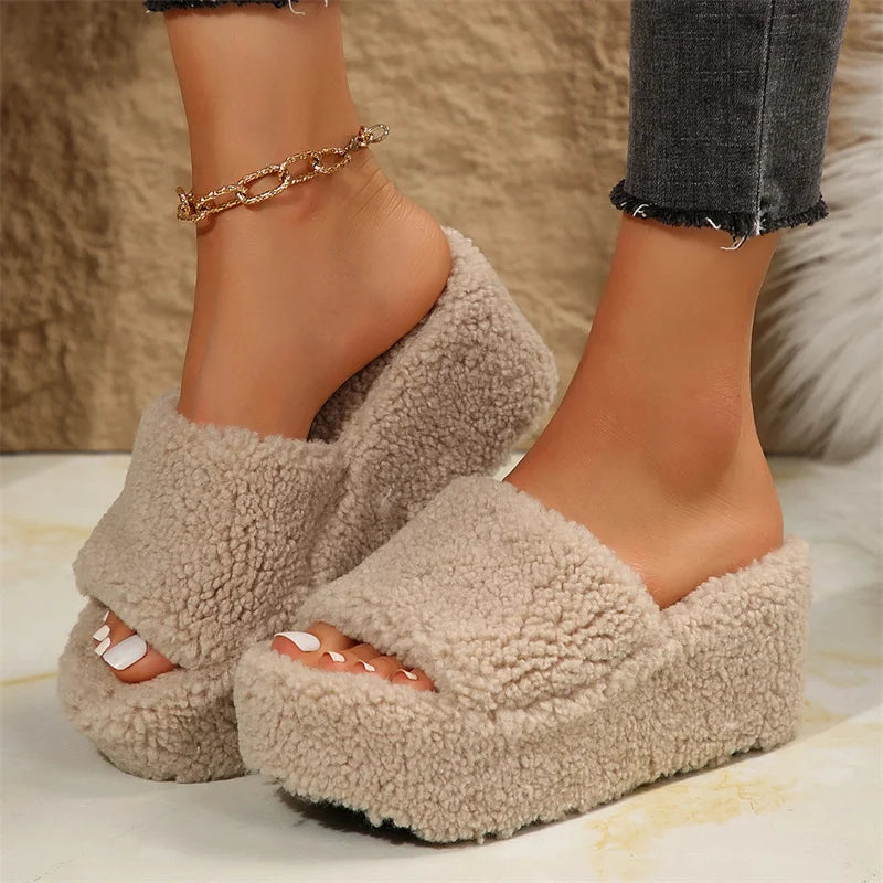 Rosalba | Women's Platform Wedge Sandals - Beige - Image 1