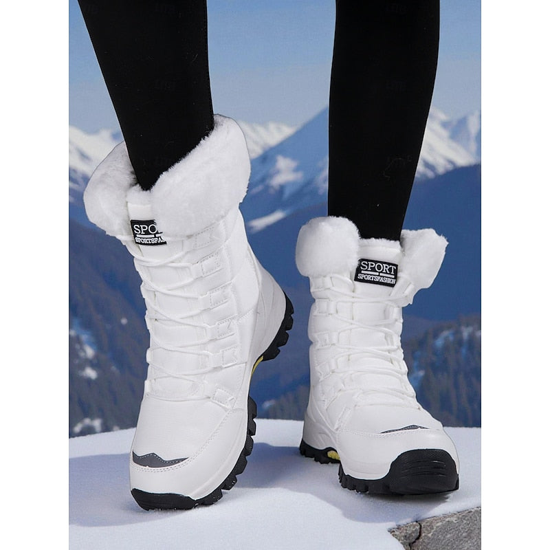 Sylveth | Women's Waterproof Winter Snow Boots - White - Image 1