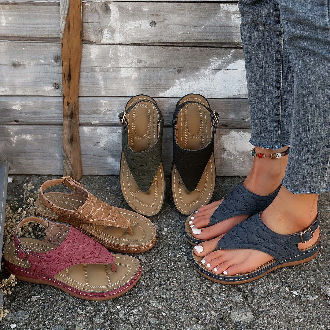 Thessalonica | Women's Orthopedic Toe Post Sandals - Image 1