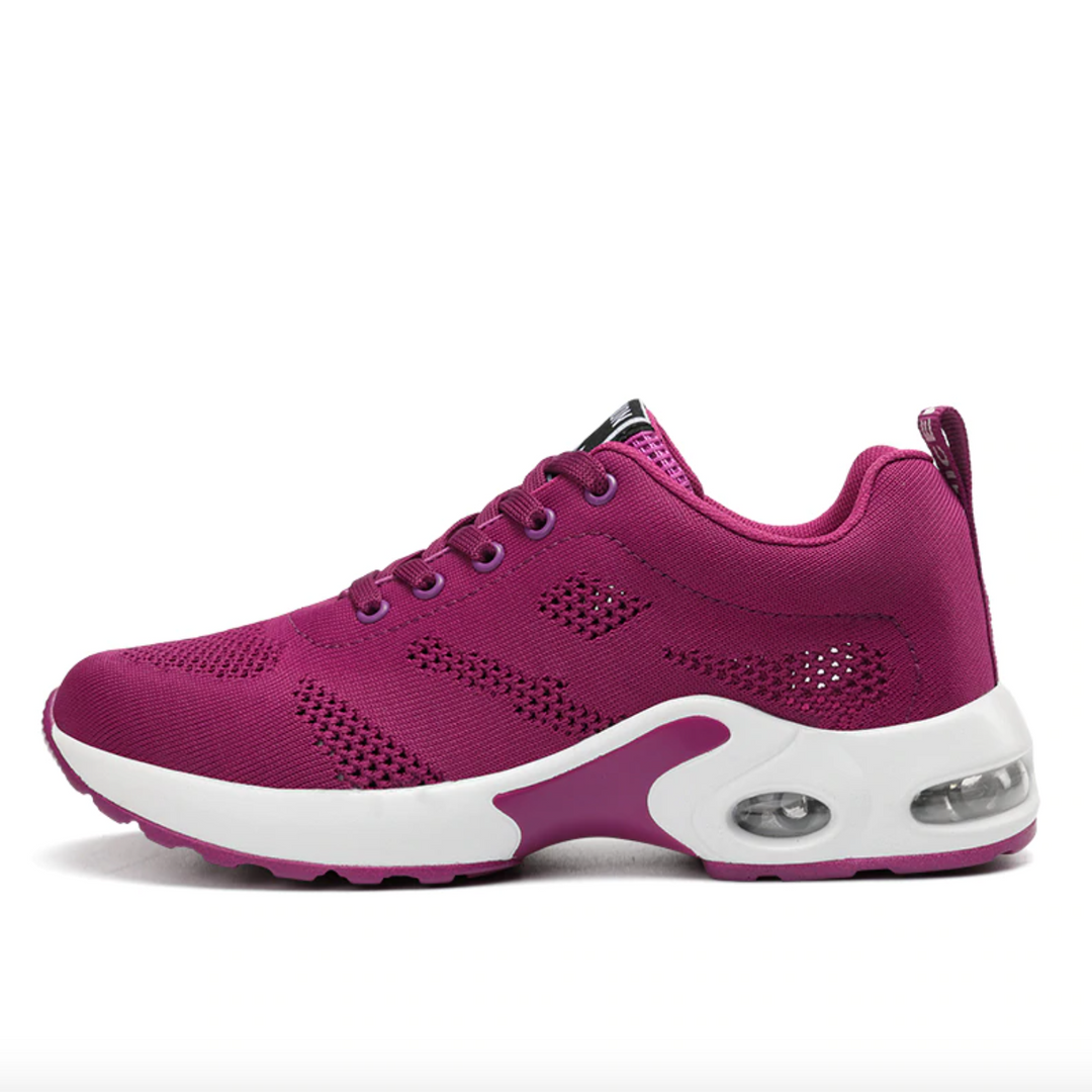 Veronia | Women's Air Cushion Walking Trainers - Purple - Image 1