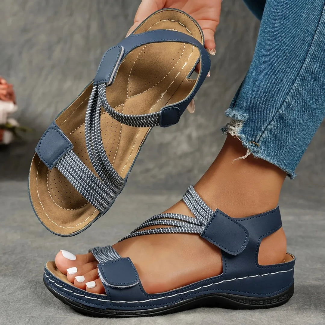 Vesperia | Damen verstellbare Komfortsandalen – Beige – Bild 6