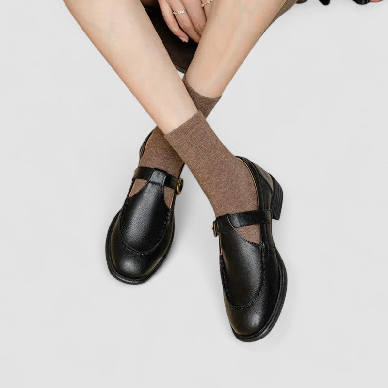 Vesperine | Women's Black Mary Jane Shoes - Black - Image 1