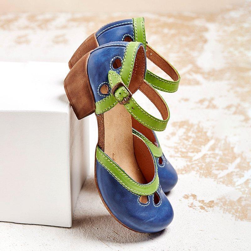 Violetta | Women's Low Heel Mary Jane Sandals - Image 1