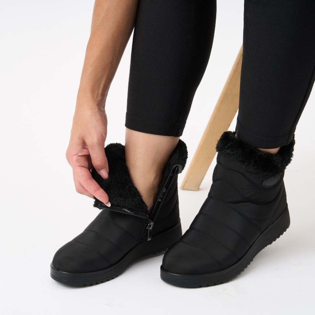 Wulfric | Women's Waterproof Winter Ankle Boots - Black - Image 1
